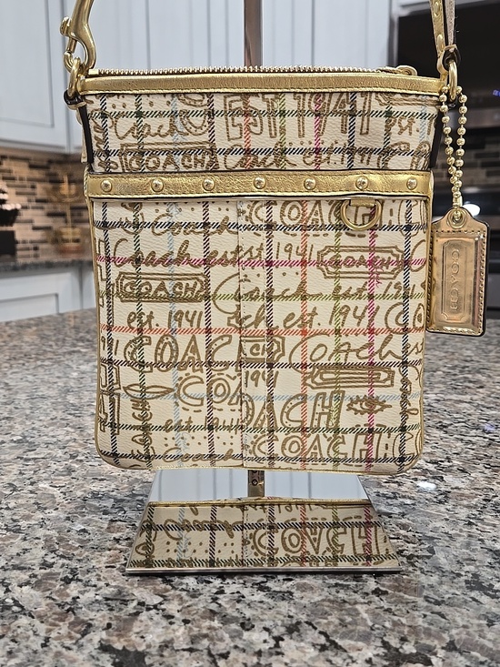 Coach Handbags - Coach Tattersall Graffiti Swingpack - COA